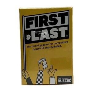 First & Last Drinking Card Board Game by‎ Hunch Studios, 2021, New Sealed